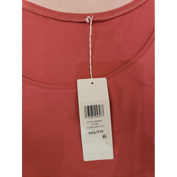 Eileen Fisher Jersey Shell Tank Top Women's XXS Dusty Pink Viscose Sleeveless - Picture 6 of 10
